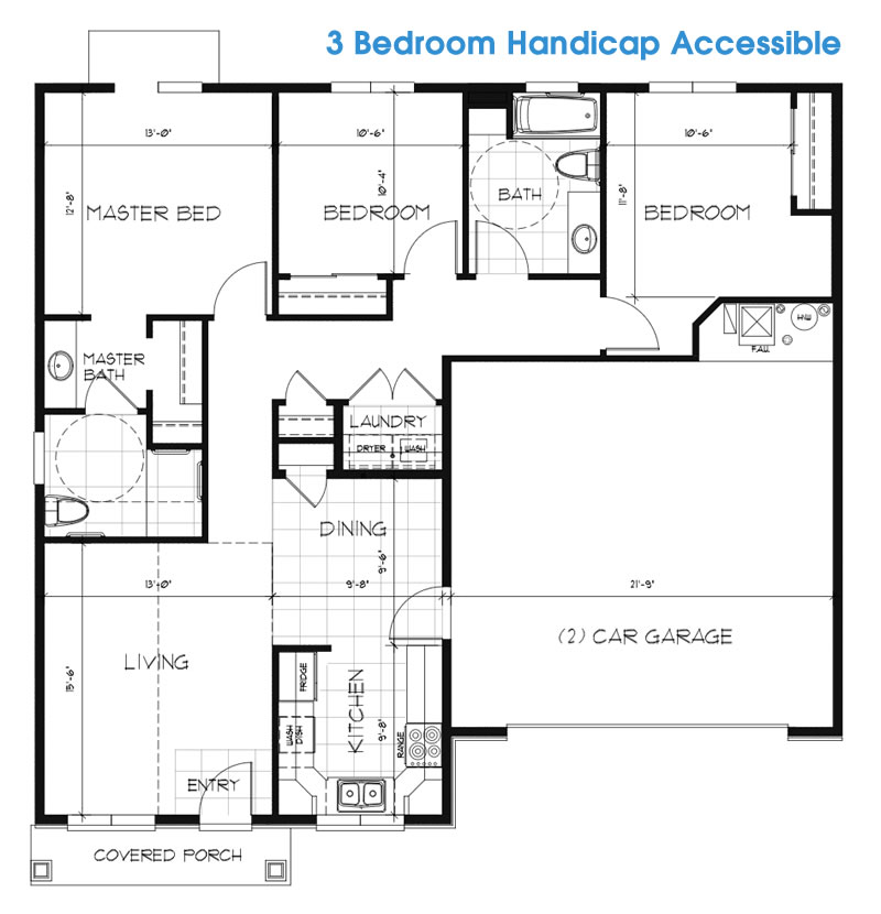 3 Bedroom Twin Home ADA