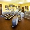 Fitness center with treadmills and elliptical machines